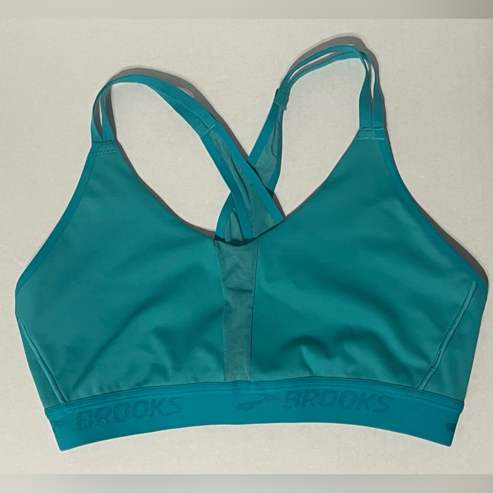 Brooks Drive Plunge Bra - Size XL - Nile Green - EUC